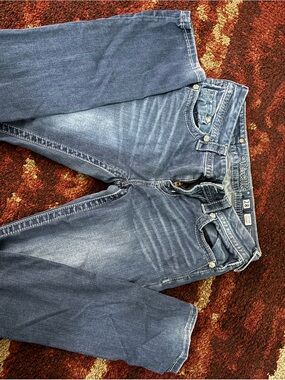 Miss Me Faded Navy Bootcut Jeans